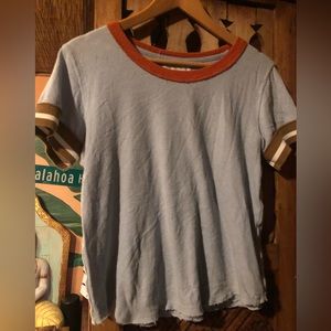 We the free blue tshirt